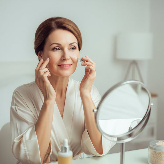 A basic skincare routine for mature women