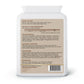 Back label of a supplement container with text and directions.
