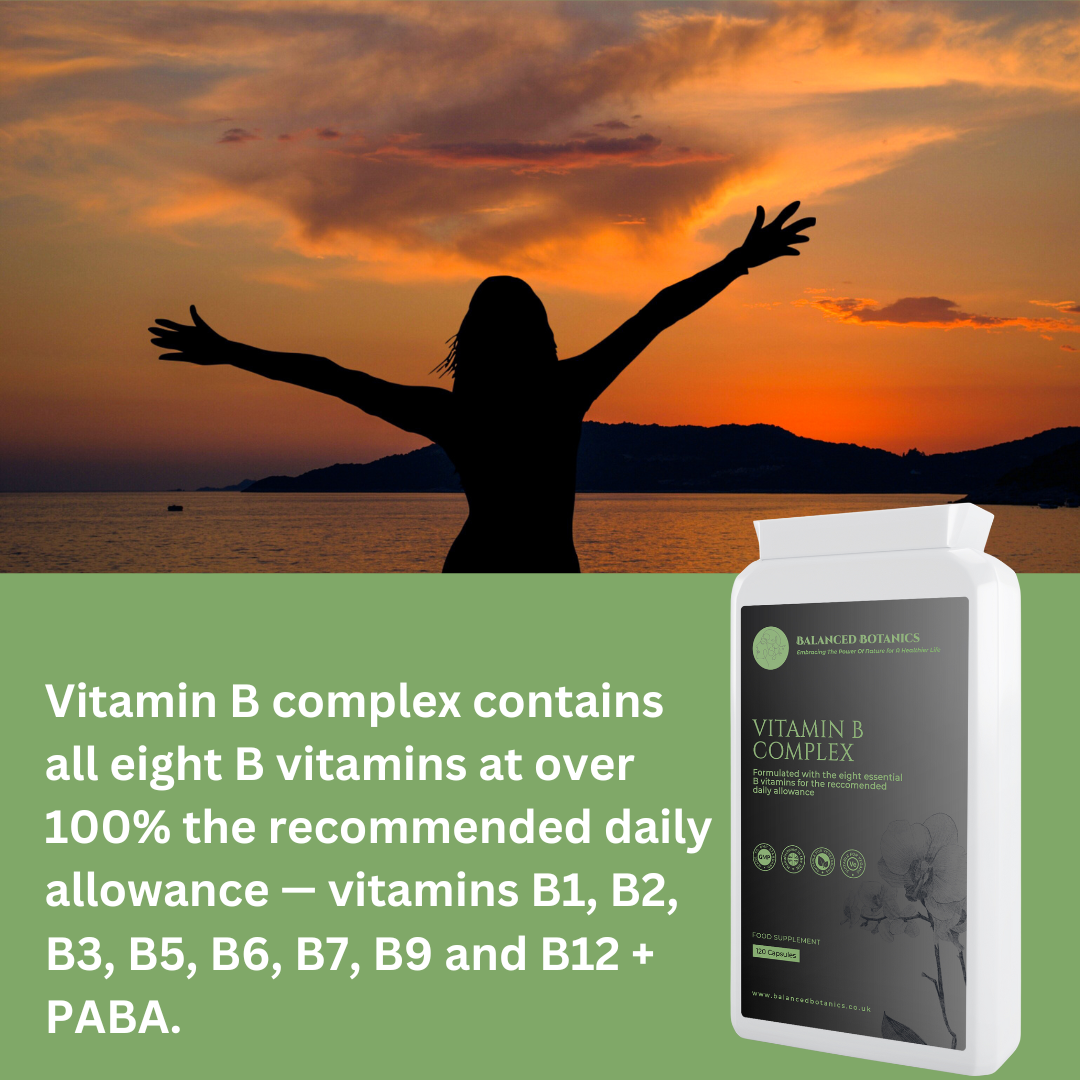 Vitamin B Complex Daily 120 Capsules - 320ml Flat Postal